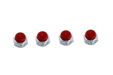 Charger l'image dans la galerie, Replica Red Rocker Arm Nut Set Zinc Plated