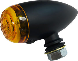 HardDrive LED bullet marker light in black with amber lens, designed for vehicle lighting and signaling.