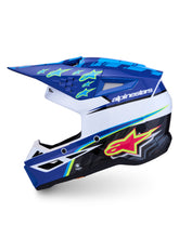 Load image into Gallery viewer, S M3 Falcon Helmet Ece06/Dot Blu/Wh/Blk/Pink Fl/Yl Fl Gl Lg