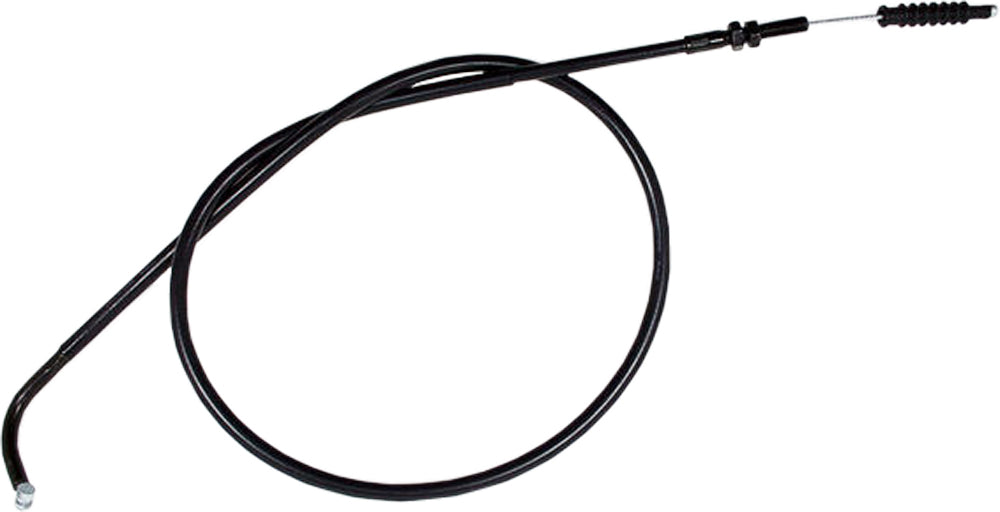Motion Pro black vinyl clutch cable 70-3221 for motorcycle, showing the flexible cable with protective vinyl coating.
