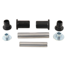 Load image into Gallery viewer, All Balls rear knuckle bushing kit for suspension, showing black bushings and metal components in a close-up view.