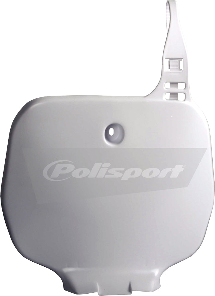 Polisport Plastics front body plate for motorcycle, displaying the lightweight plastic construction and brand logo.