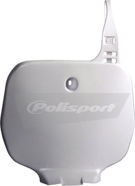 Polisport Plastics front body plate for motorcycle, displaying the lightweight plastic construction and brand logo.
