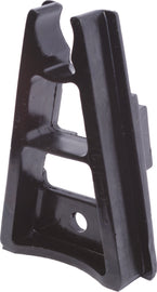 Black UPP Racing front chain slider for off-road motorcycles, designed to protect the chain and swingarm.