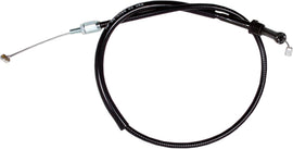 Motion Pro Black Vinyl Throttle Push Cable 70-2459 with flexible black vinyl outer sheath and metal fittings for motorcycle throttle control