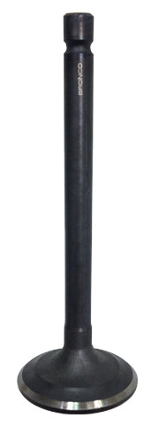 Bronco engine exhaust valve 183-09152E showing metallic valve with spring and valve seat in engine components.