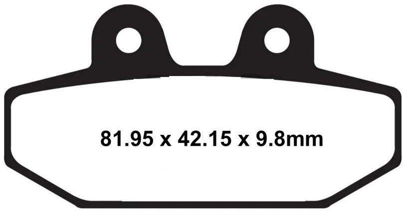 Lyndall Racing Brakes Gold+ rear brake pad for motorcycles, compatible with 2018-2024 Sotfail models, showing the brake pad.
