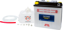 Load image into Gallery viewer, Fire Power B39-6 6V battery with acid, showing the compact battery with terminal posts and label details.