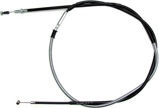 Motion Pro black vinyl rear hand brake cable for off-road vehicles, showing the durable cable with metal fittings.