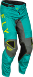 Fly Racing Kinetic Mesh Kore Pants Hi-Vis/Teal/Grey Sz 36 377-32636