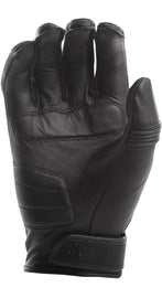HIGHWAY 21 women's black ivy gloves, medium size, stylish leather gloves for women, detailed stitching and sleek design.