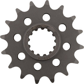 Supersprox steel front motorcycle sprocket with 16-tooth count for 530 chain, shown in black with gear teeth visible.