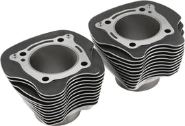 HardDrive Big Bore Cylinder M8 124 in black with machined fins for engine performance, part number 820-51548