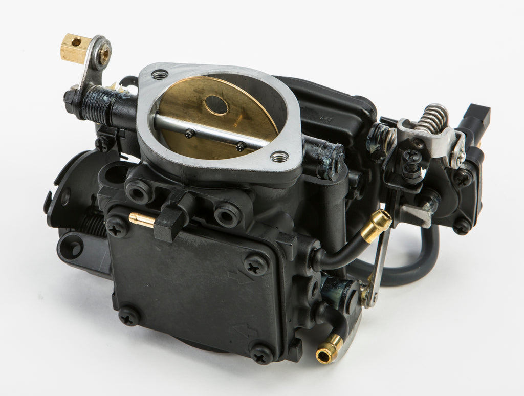 Mikuni High Performance Super Bn 40mm carburetor for I-Series fuel system, showing the detailed intake and throttle body.