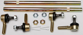 All Balls suspension tie rod upgrade kit 252-1013 with metal components and rubber boots for vehicle steering enhancement.