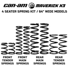 Load image into Gallery viewer, Z Broz Racing dual rate suspension spring kit for 64-inch can-am vehicles, with multiple coil springs and mounting hardware.