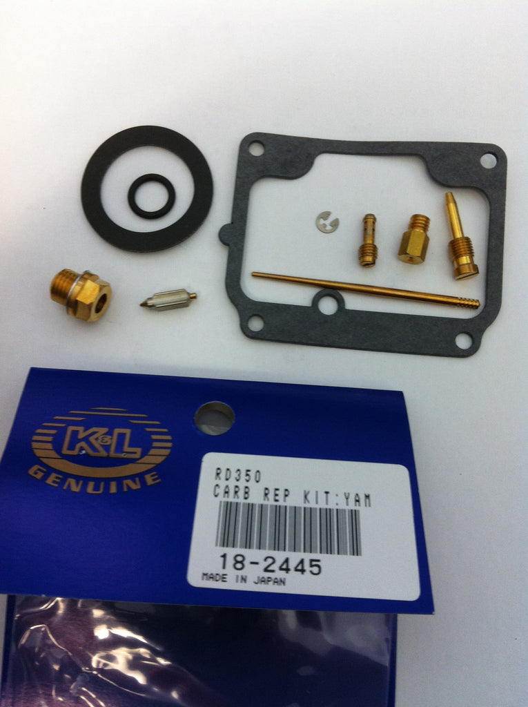 K&L Carburetor Repair Kit 118-2445 for intake and fuel system, includes various gaskets and parts on a white background.