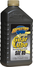 Load image into Gallery viewer, Spectro Golden Gear Lube 85w 1L bottle, automotive gear oil container with yellow label and black cap, for lubrication.