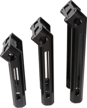 Load image into Gallery viewer, H/D Billet Risers 8" Black Kickback