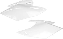Load image into Gallery viewer, White Acerbis side panels for motorcycle, featuring sleek design and mounting points, model 23141-20002.