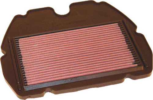 K&N air filter model 736091, high-performance reusable air filter for automotive engines, with pleated cotton media.