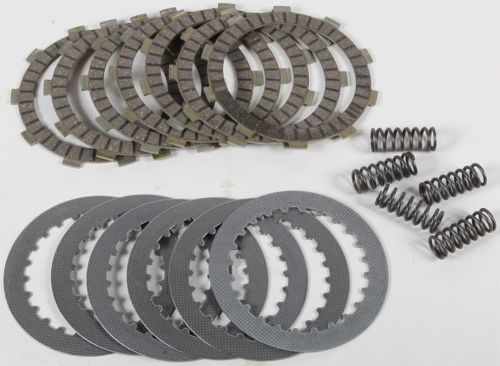 EBC Motorcycle Brakes Dirt Racer Clutch Set DRC93 with clutch plates and components for off-road motorcycle racing.