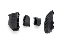 Load image into Gallery viewer, PUIG Rubber End Replacement Frame Slider Pro 2.0 for motorcycle, black, with durable rubber end cap and mounting hardware.