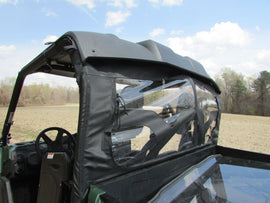 SEIZMIK soft rear dust panel with window for UTV cab or roof, durable fabric and clear window, fits model 63-7192.