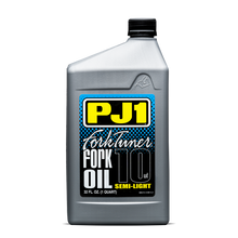Load image into Gallery viewer, PJ1 Products Fork Tuner Oil 10W, 32oz bottle, used for motorcycle suspension fork maintenance and tuning.