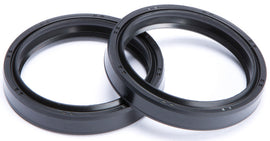 KYB fork oil seal for suspension, showing a close-up of the black rubber seal with metal components visible.