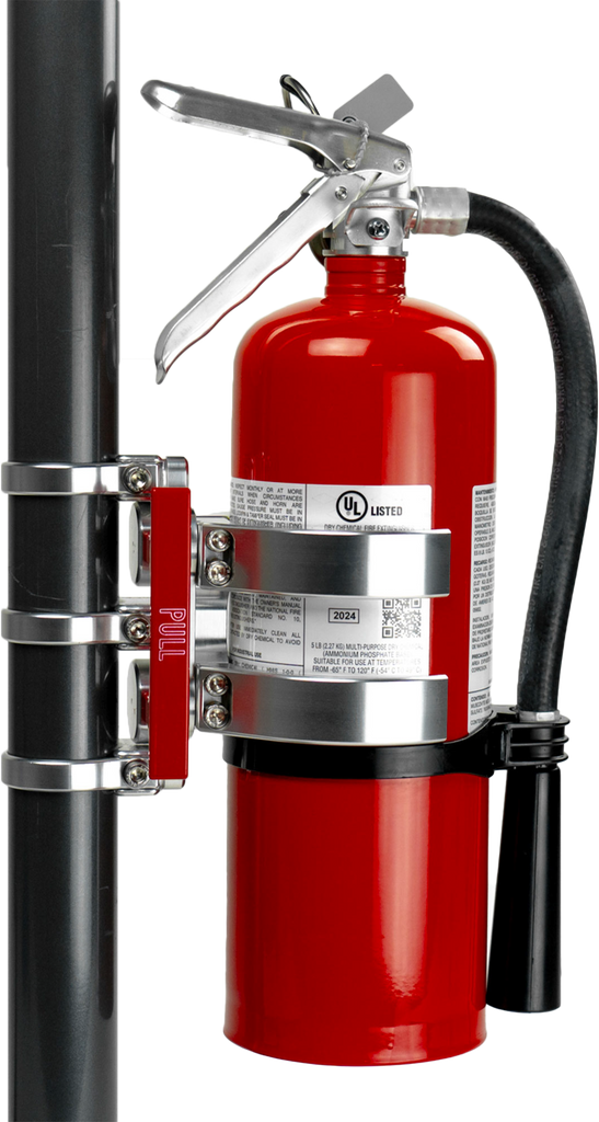 Quick Release Fire Mount For 5lb Amerex  Silver