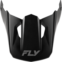 Load image into Gallery viewer, Fly Racing Youth Kinetic Solid Helmet visor in matte black, designed for youth motorcycle helmets with a sleek, protective look.
