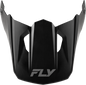 Fly Racing Youth Kinetic Solid Helmet visor in matte black, designed for youth motorcycle helmets with a sleek, protective look.