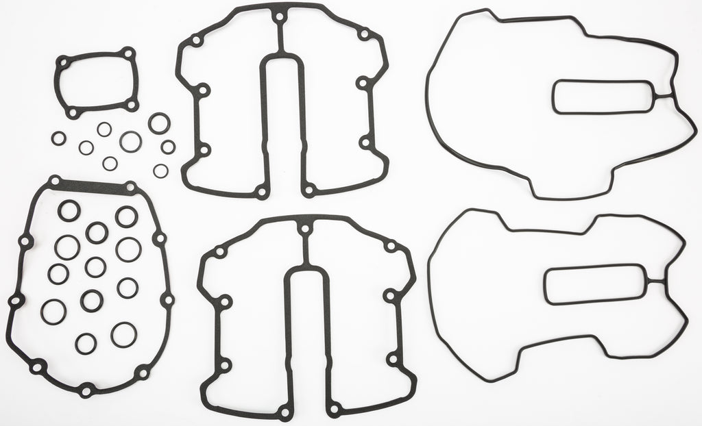James Gasket cam change gasket kit with various gaskets and seals, including the primary gasket and seals for engine components.