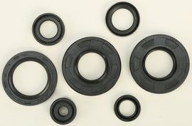Vertex Oil Seal Set 182-2291 showing multiple black rubber gaskets and seals laid out for engine or machinery use.