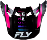 Fly Racing - Formula S Carbn Protocol Visor Black Carbon/Blue/Pink Yl/Sm - 73-4478