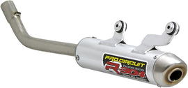 Pro Circuit P/C R-304 Silencer exhaust for motorcycles, showing the black metal canister with mounting bracket and logo.