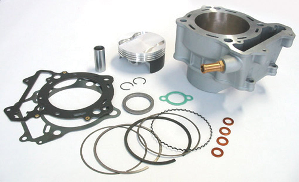Athena engine cylinder kit for Yamaha BB 98mm, featuring metal cylinder and piston components, on a clean engine background.