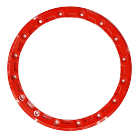 Red Raceline beadlock replacement ring for 15-inch wheels, suitable for Podium 570-2053 series, designed for durability.
