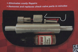 Fuel Tool Check Valve Rebuild Tool for fuel and air system, shown with detailed metal components and ergonomic handle.