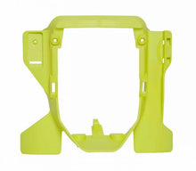 Load image into Gallery viewer, Acerbis yellow lower headlight mask for motorcycle, designed as a body part for Hus models, with vented openings and sleek finish.