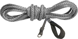 KFI Products 12-foot synthetic winch plow cable in smoke color, designed for heavy-duty winching and plowing applications.