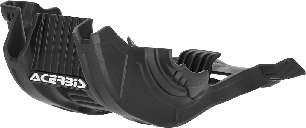 Acerbis skid plate for Honda motorcycles, large size, durable black plastic protection part shown in the image.
