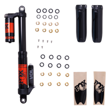 Load image into Gallery viewer, Fox Float 3 Evol RC2 front suspension shock kit in black, designed for mountain bikes with durable, high-performance suspension.