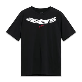 Alpine Star Elliptic Csf Ss Tee in black, XL size, displayed flat showing front view, casual short-sleeve T-shirt.