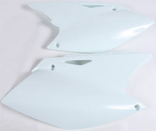 Load image into Gallery viewer, Acerbis white side panels for motorcycle, featuring sleek design and branding, designed for durable fit and easy installation.
