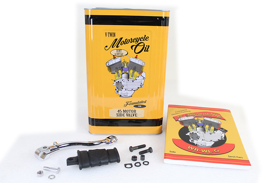 WL 45 inch Kick Starter Arm Assembly Chrome