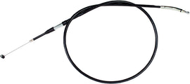 Motion Pro black vinyl clutch cable 70-2473, durable control line for motorcycle clutch systems, shown with secure fittings and flexible construction.