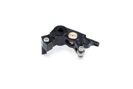 Black PUIG lever adapter for brake lever, compatible with Kaw 561-05452BK, showing the sleek finish and mounting details.