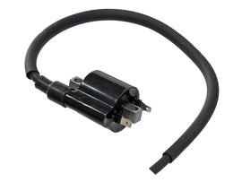 Bronco ATV ignition coil 183-2041, electrical component showing the coil with wiring and connectors for ATV engine ignition system.